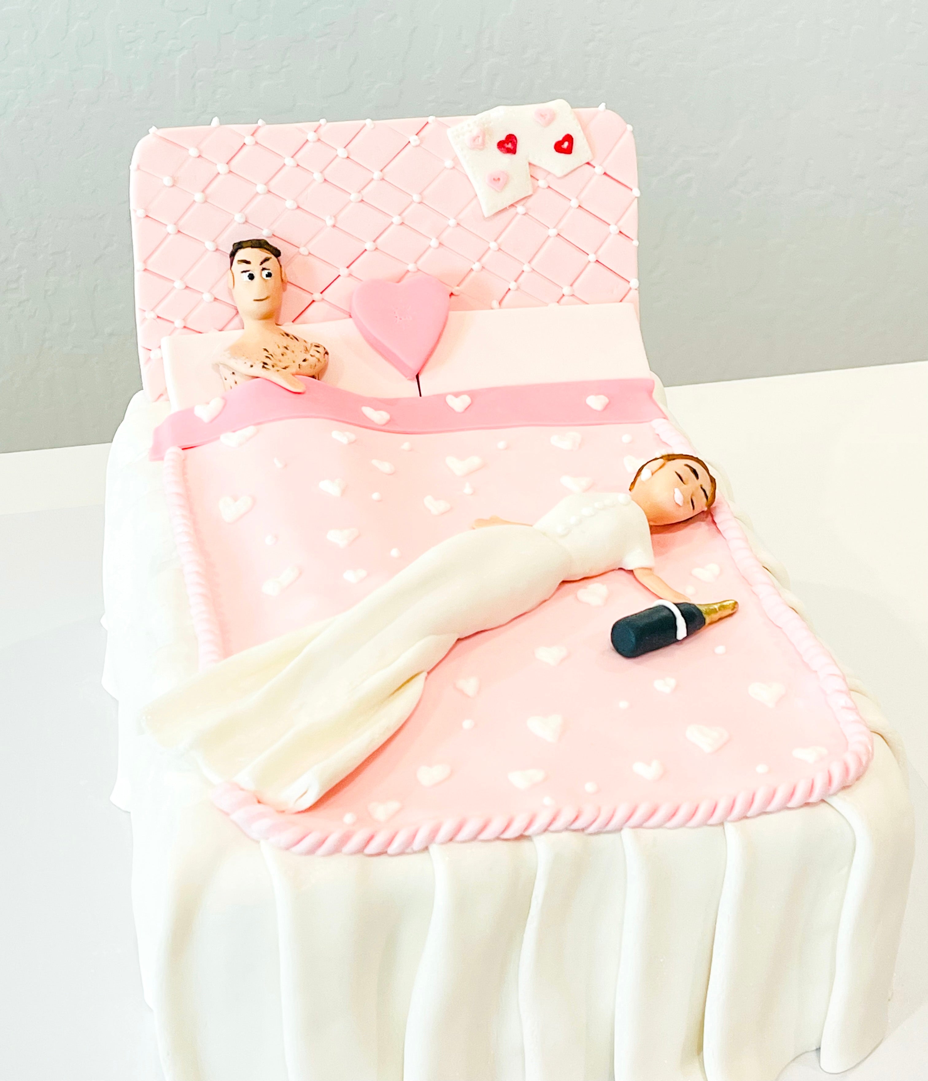 Nutty creations - Anniversary cakes#Funny bed cake#couple... | Facebook