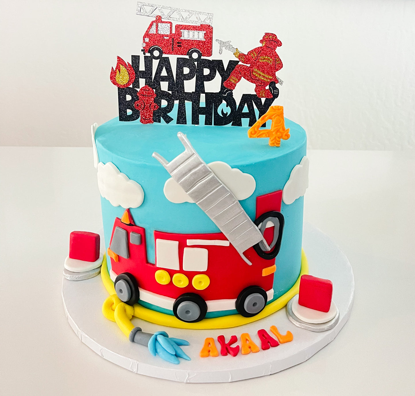 Fire Truck Cake