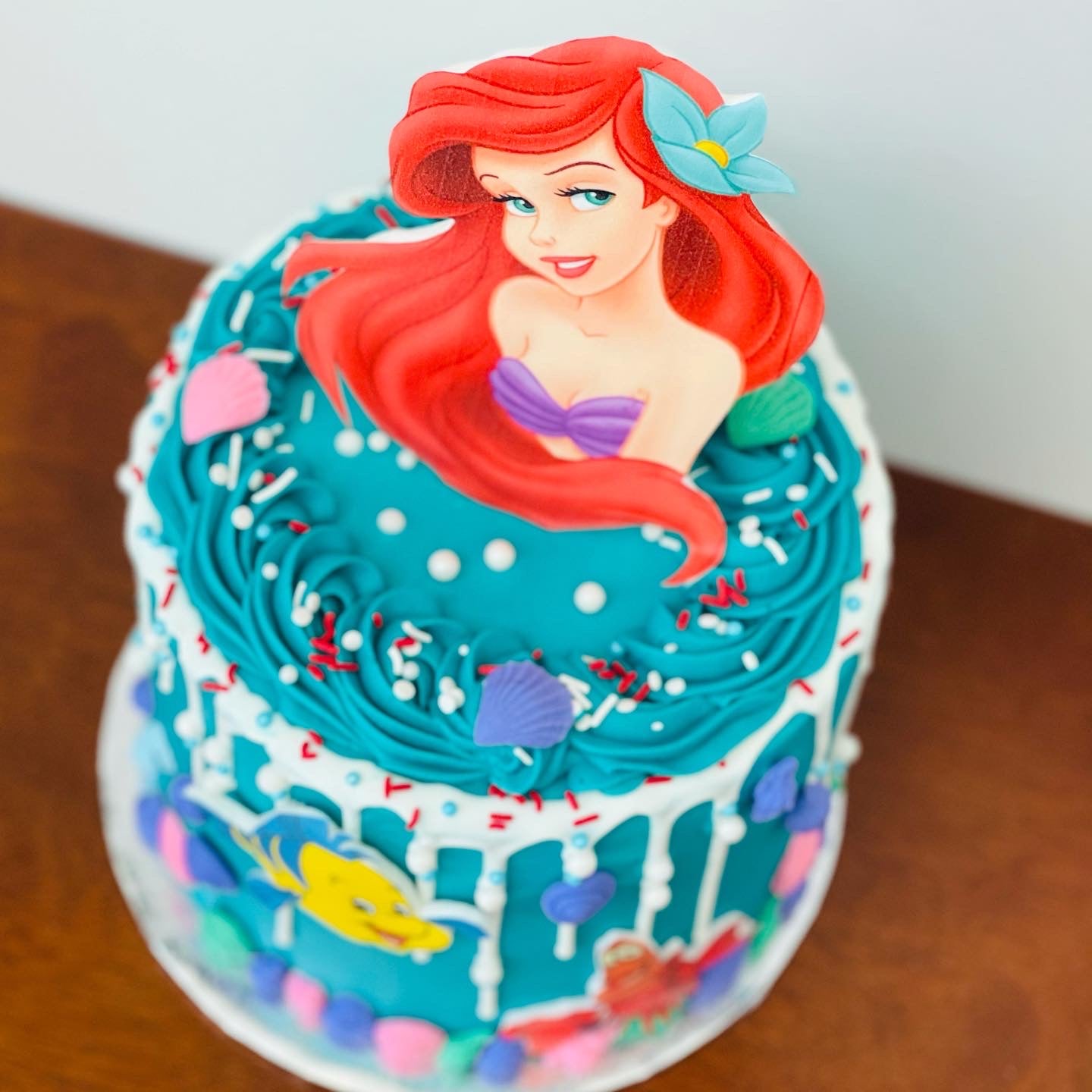 Superb Little Mermaid 3rd Birthday Cake - Between The Pages Blog