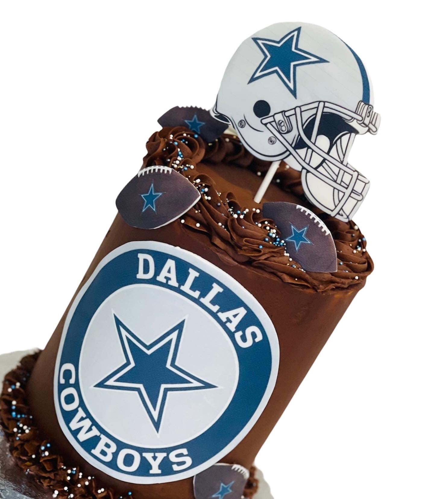 Dallas Cowboys Edible Image Topper for Round Cake — Choco House